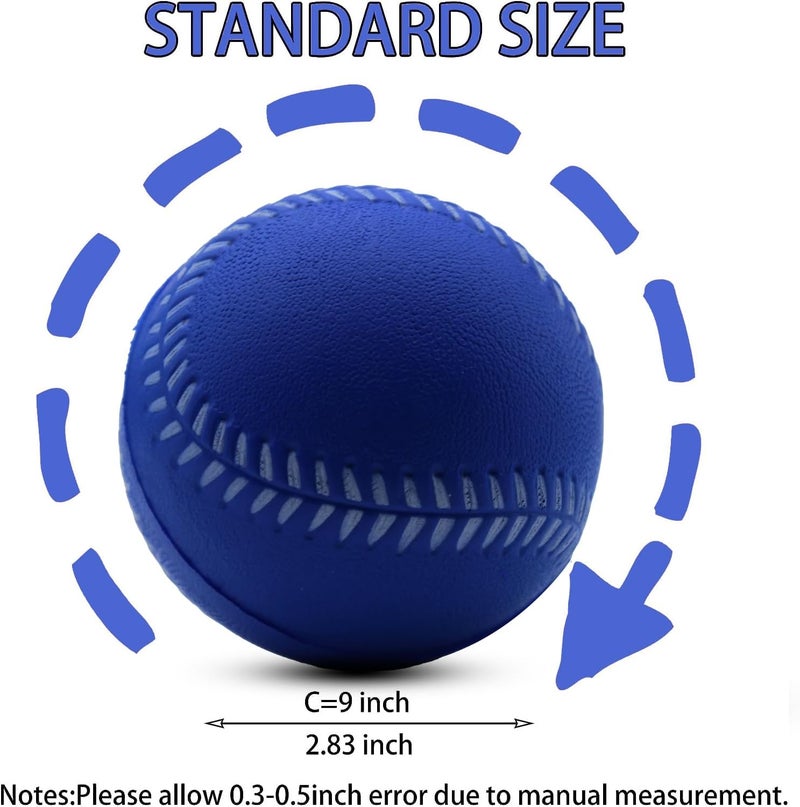 Magicorange Baseball, Foam Baseballs 12 Ball Pack Practice Training Baseballs Unmarked Baseball Soft Toss, Batting, Fielding, Hitting, Pitching - Image 2